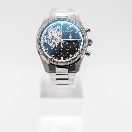 ゼニス クロノマスター 自動巻き ブラック 文字盤 ステンレス メンズ 腕時計 03.2040.4061/21.M2040
