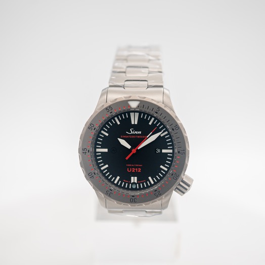 ジン Diving U2 SDR (EZM 5) Black Dial Two-Link Stainless Steel Watch 44 mm 1020.040-Solid-2LSS