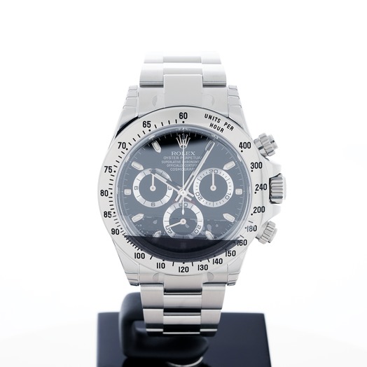 ロレックス コスモグラフ デイトナ 自動巻き ブラック 文字盤 ステンレス メンズ 腕時計 116520 Black