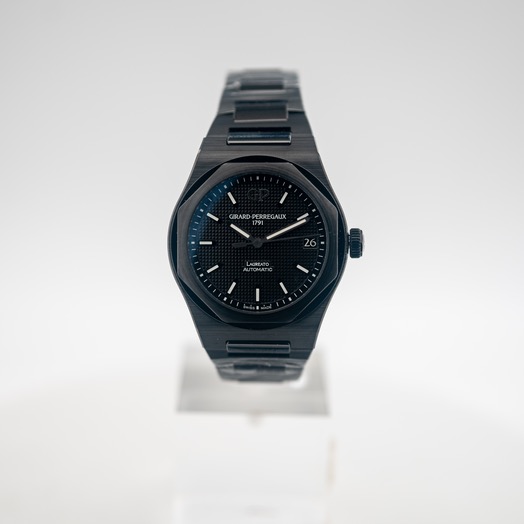 ジラールペルゴ ロレアート 自動巻き ブラック 文字盤 セラミック メンズ 腕時計 81010-32-631-32A
