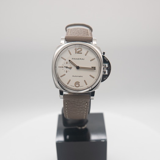 パネライ ルミノール ドゥエ 自動巻き ホワイト 文字盤 ステンレス メンズ 腕時計 PAM01043