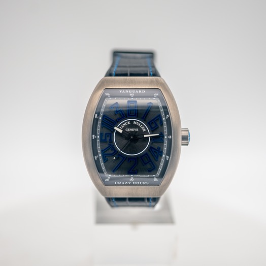 フランクミュラー Vanguard Crazy Hours Black Dial Men's Watch V45 CH TT BR BL